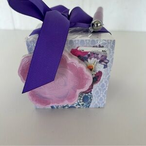 Lady Jayne Notepad Block with Purple Ribbon and pen NWT